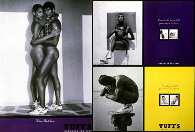 Tuffs shoes ad featuring Madhu Sapre and Milind Soman