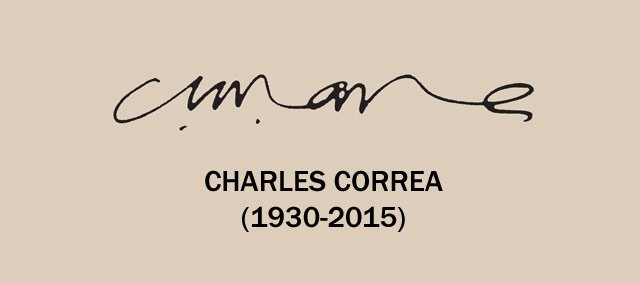 Charles Correa signature