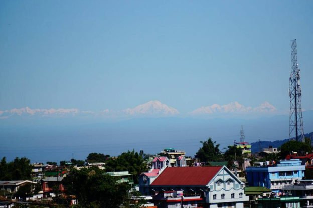 Himalayas, as seen from Lumparing, Shillong