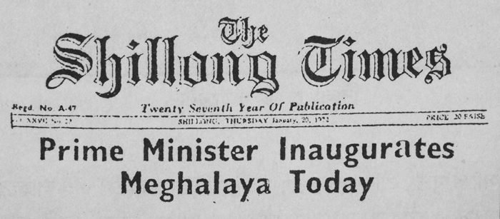 The Shillong Times, January 20, 1972 